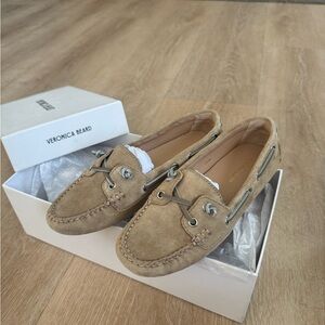 New Veronica Beard Jia Sueder Driver Boat Loafers (Orig.$355)